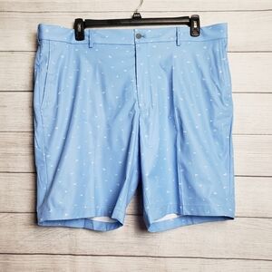 NWT Walter Hagen‎ Perfect 11 Collection Mens Golf Shorts Blue White Birds 42